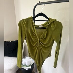 Green sheer bodysuit from princess Polly